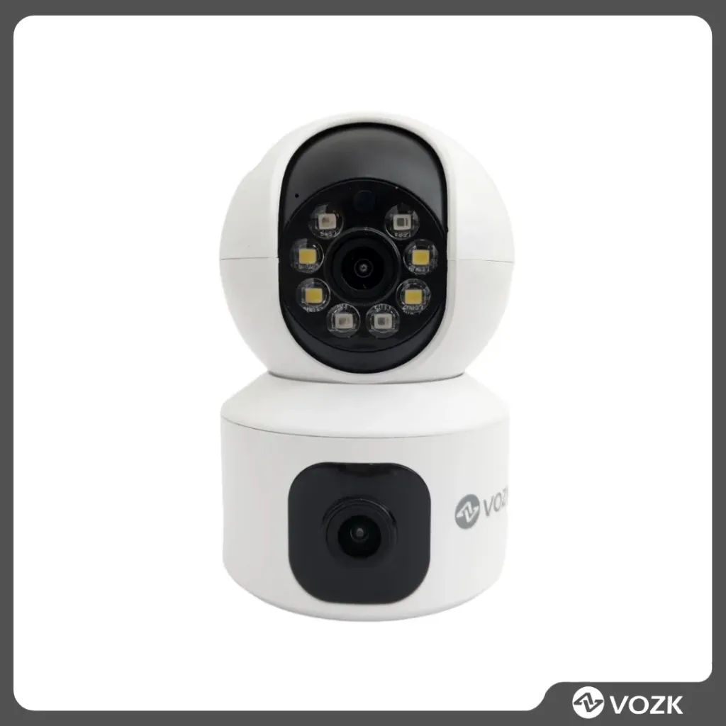 [CAS4005X19] Cámaras de seguridad doble lente full hd vision nocturna 2mp vozk •PACK X19