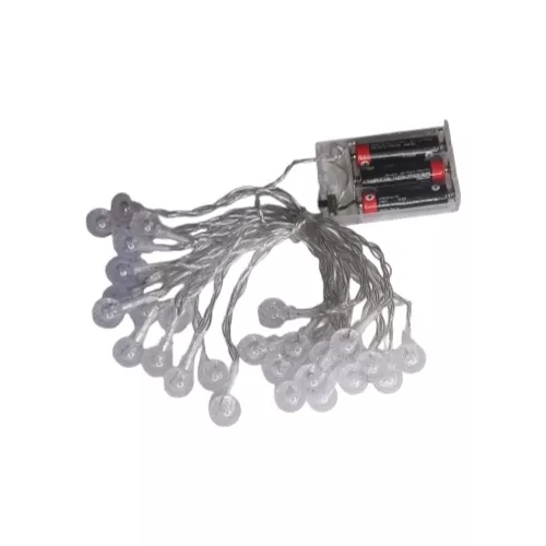 [HULN039X10] Luces esfera transparente cálida •PACK X10