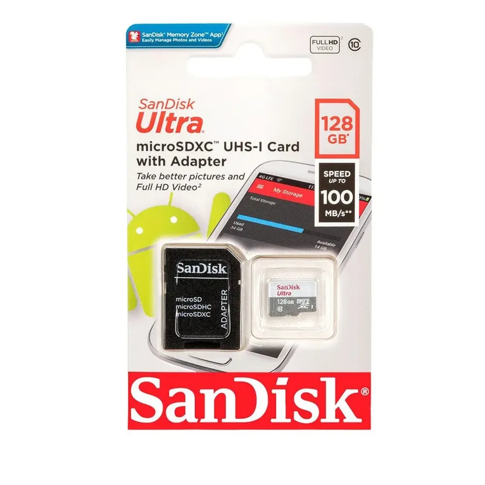 MEMORIA SANDISK 128GB •PACK X20