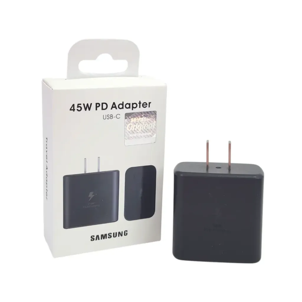 [SO029NCNX15] CARGADORES SAMSUNG 45W CABEZAL PATA RECTA NEGRO(CAJA NEGRA) - PACK X15
