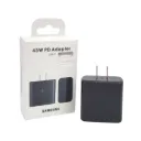 CARGADORES SAMSUNG 45W CABEZAL PATA RECTA NEGRO(CAJA NEGRA) - PACK X15