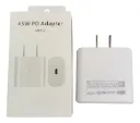 CARGADORES SAMSUNG 45W CABEZAL PATA RECTA NEGRO(CAJA BLANCA) - PACK X31