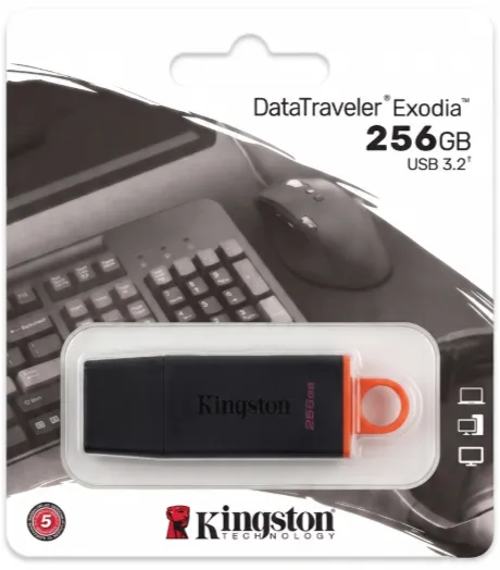 Kingston pendrive 256GB• CAJA X 25