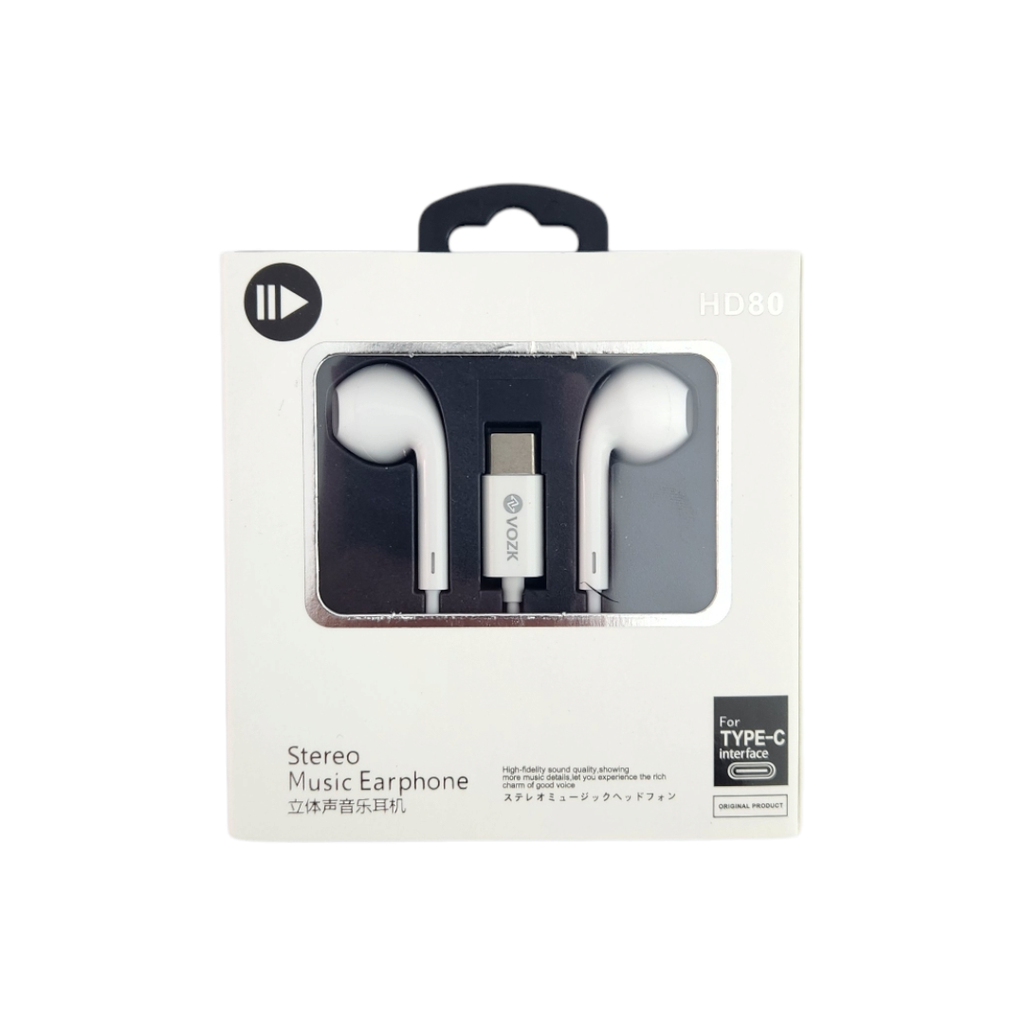 [AUR4002TCX1] AURICULARES VOZK CON ENTRADA TIPO C HD80