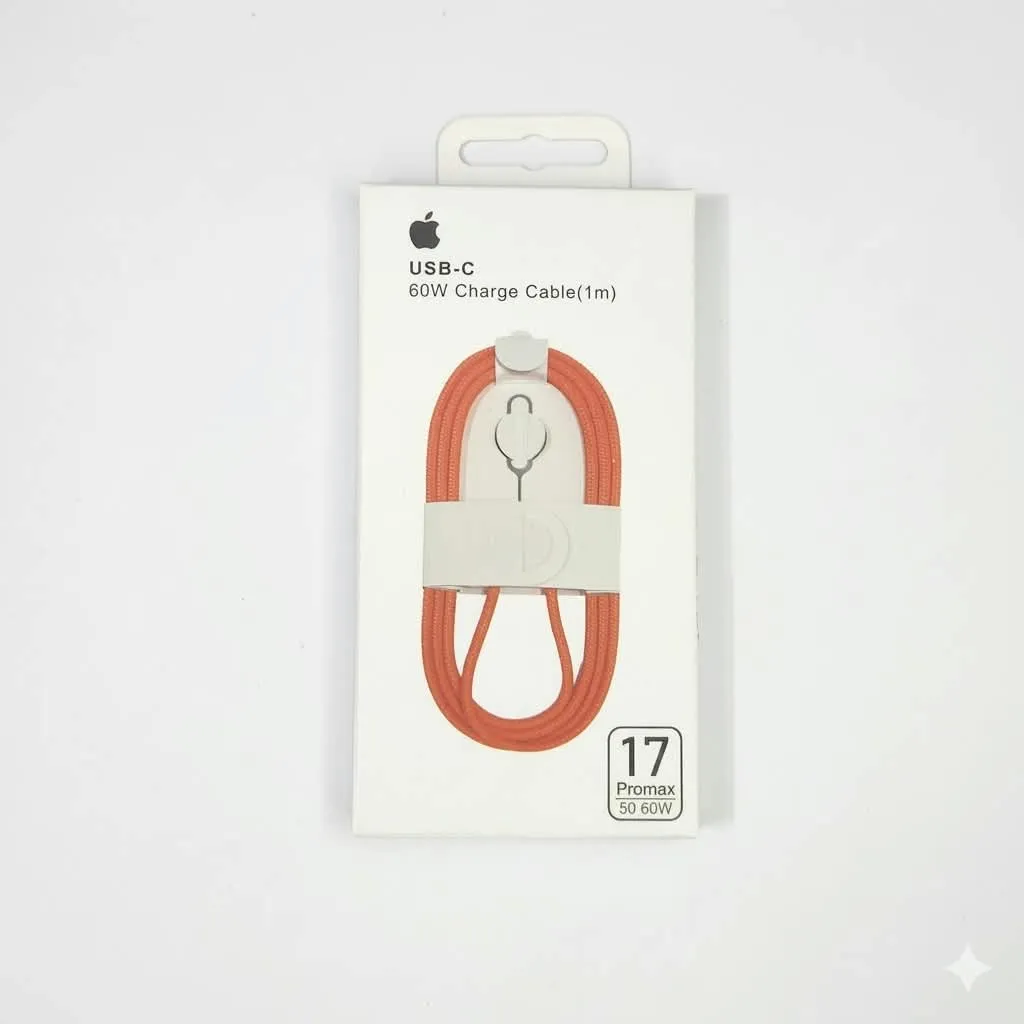 CABLE IPHONE 17 PRO MAX 60W- BULTO X 500