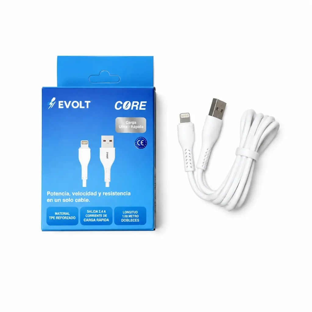 [F-CORE] CABLE USB A LIGHTNING - EVOLT