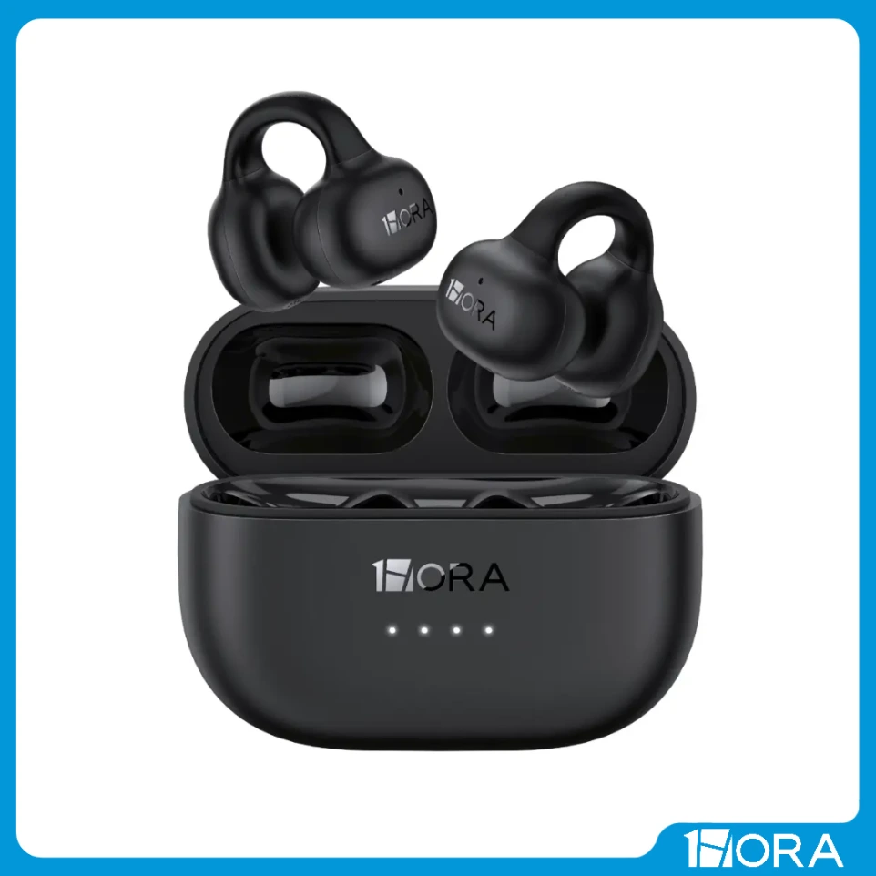 [F-AUT210-BL] AURICULARES DEPORTIVOS INALÁMBRICOS CON CLIP, BLUETOOTH Y LED - 1HORA (blanco)