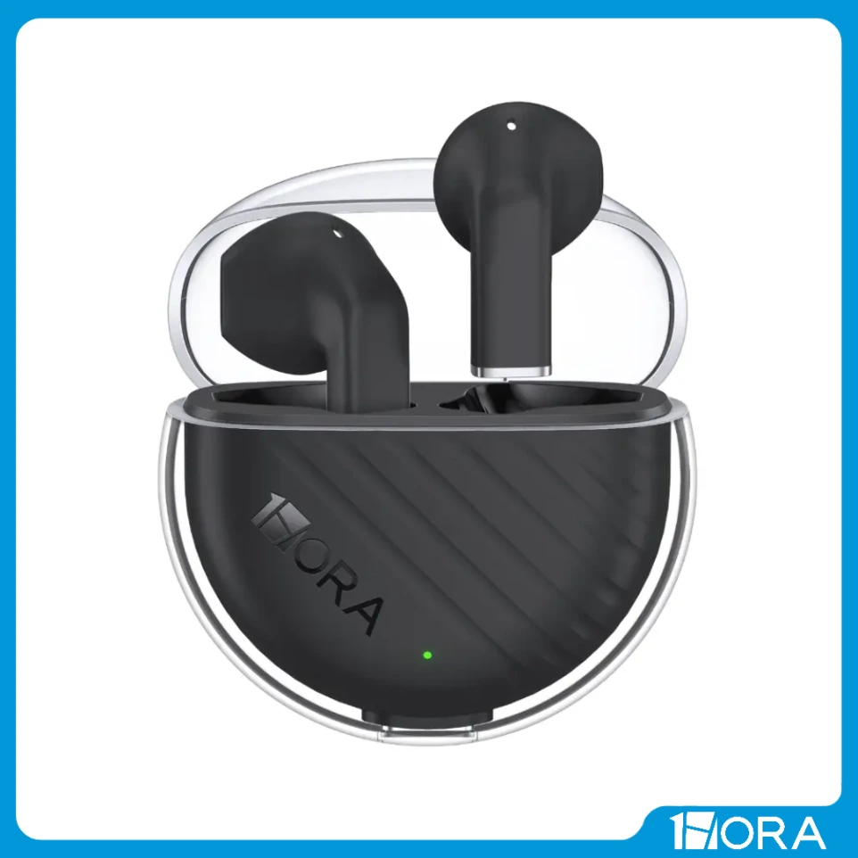 [F-AUT209 - BL] AURICULARES INALÁMBRICOS TRANSPARENTES BLUETOOTH - 1HORA (blanco)