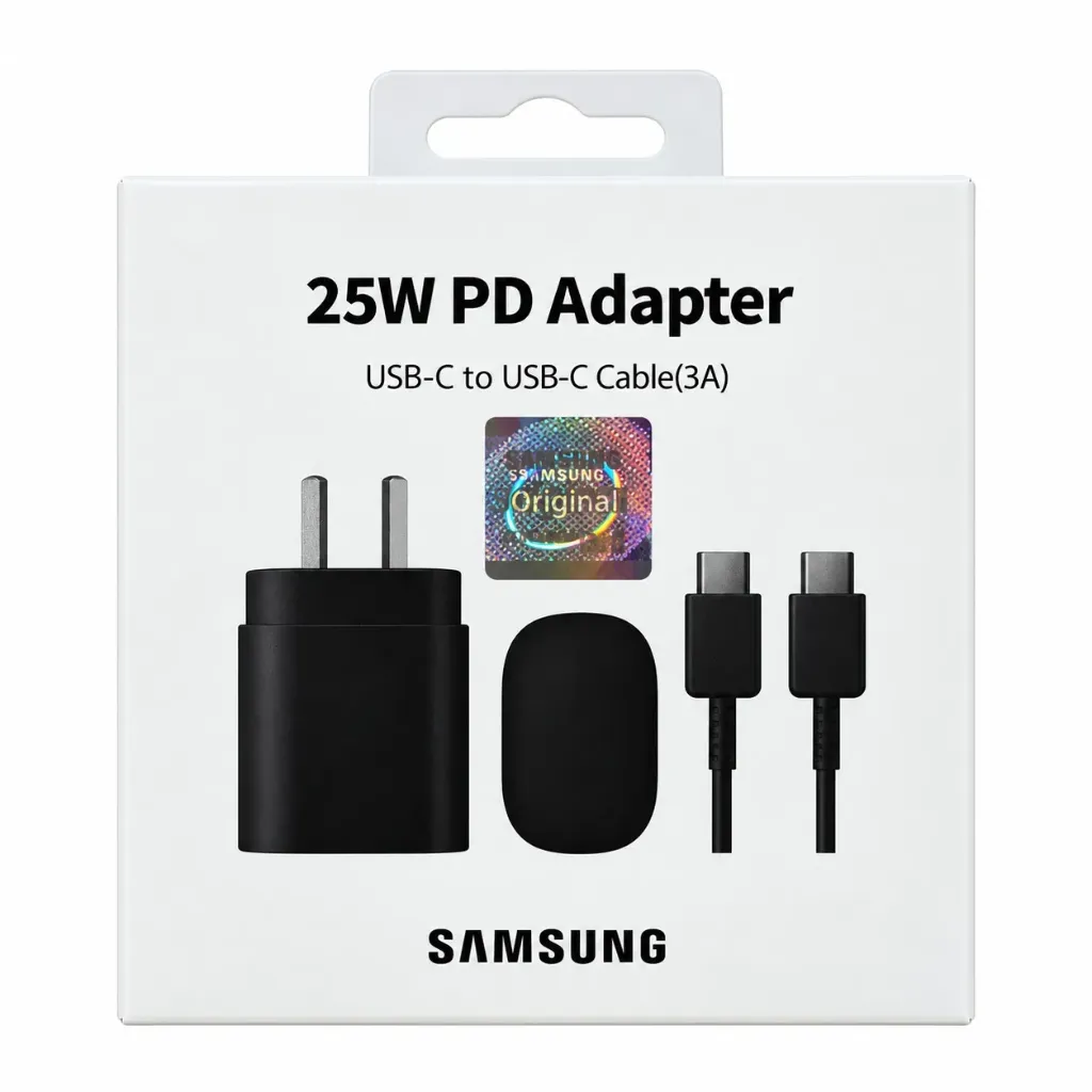 CARGADOR COMPLETO USB-C A USB-C 25W - BULTO X 250