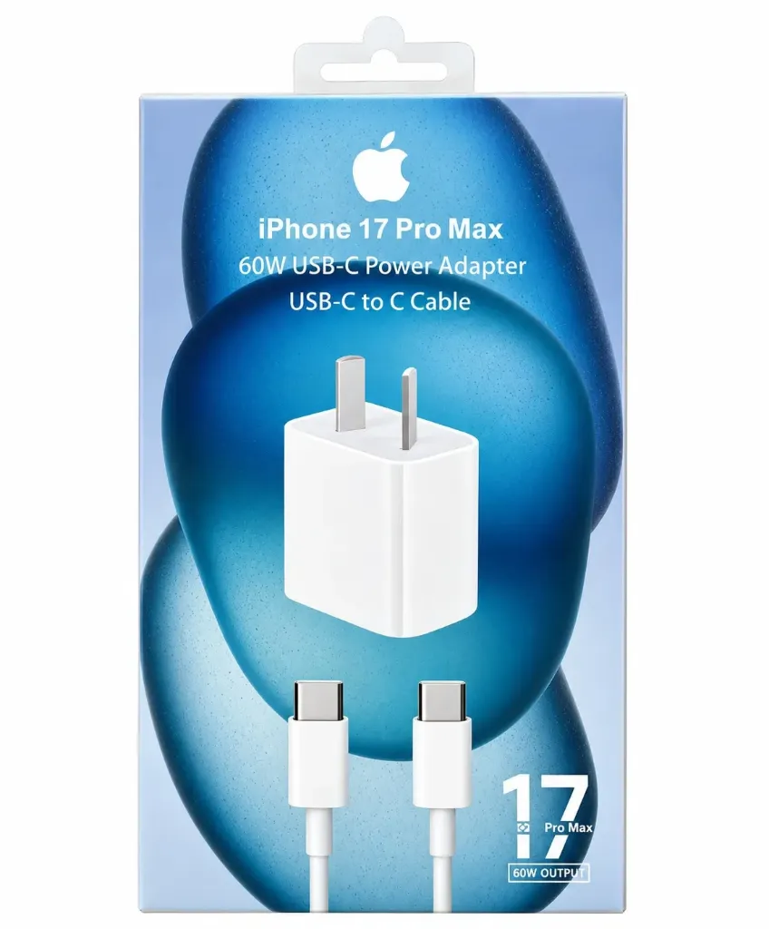 [SET17PROMAX] CARGADOR COMPLETO C A C 60W 17 PRO MAX - BULTO X 250