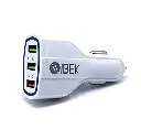 Cargador De Auto Con 3 Puertos Usb 5.8A Ibek
