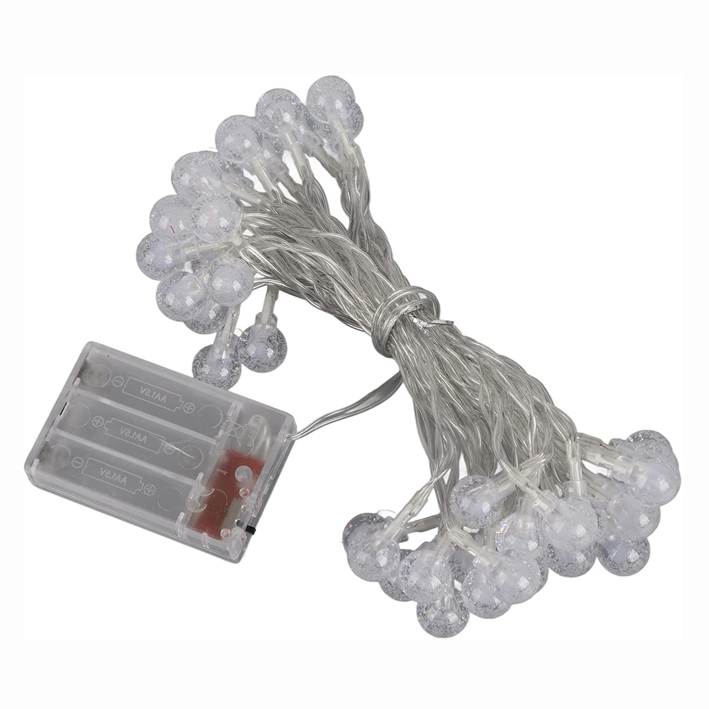 Luces esfera transparente multicolor- PACK X 4