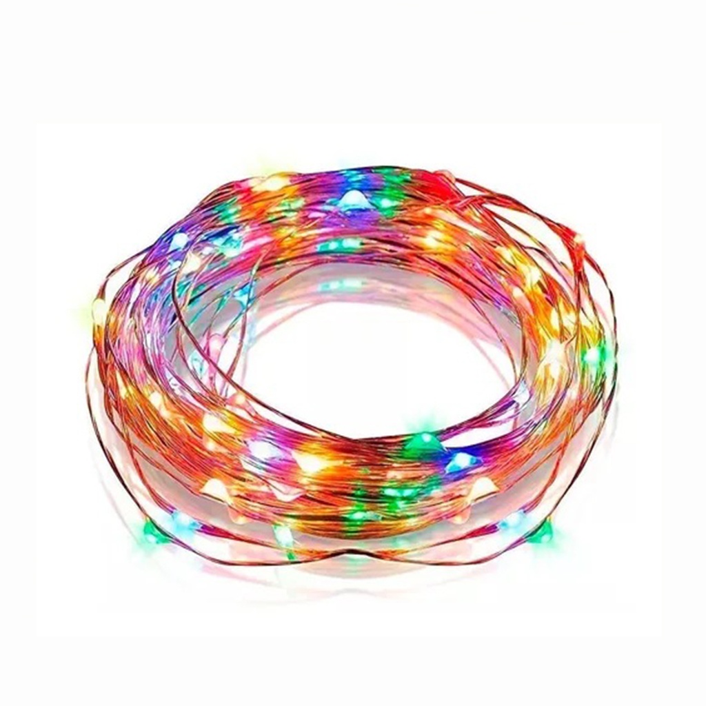 LUCES LED LN-024 LUZ/ GUIRNALDAUSB 100L EN BOLSA MULTICOLOR 