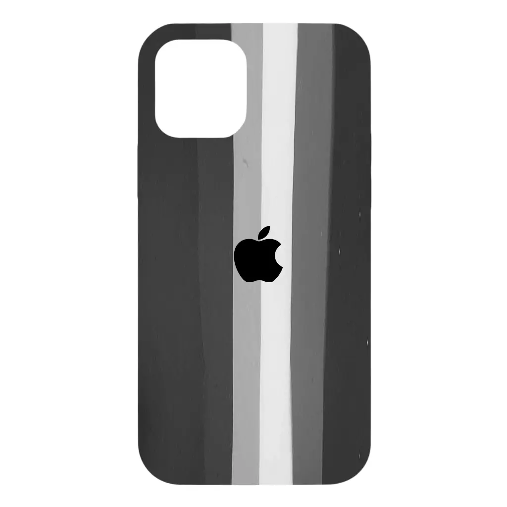 [F-DOARC6S-N] FUNDAS ARCOIRIS PARA IPHONE CON LOGO (6S, negro)