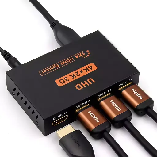 [T-IKX01458] SPLITTER HDTV 1X4 4K UHD 2K FULL HD 3D PARA 4 PANTALLAS
