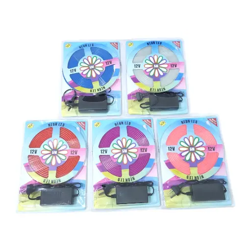 LUCES NEON LED FLEXIBLE COLOR FIJO -SURTIDOS 5M IP65