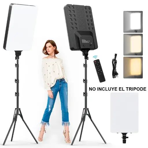 [T-IKRL16] PANEL DE ILUMINACIÓN DE LUZ 33x23 CM BLANCO SIN TRIPODE RL-16