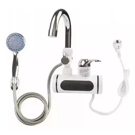 [T-IKRX001B] GRIFO CON DUCHA Y CALENTADOR DE AGUA ELÉCTRICO PARA BAÑO O COCINA RX-001B
