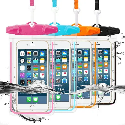 [F-PAA44750] FUNDA ANTI AGUA IMPERMEABLE PARA CELULAR SURTIDOS COLORES