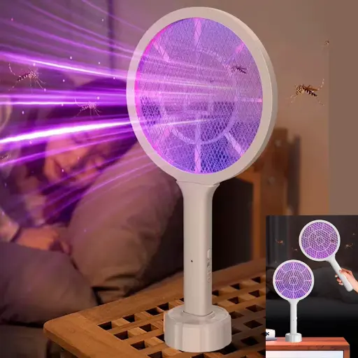 [T-IKDWP6] RAQUETA LÁMPARA MATA MOSCAS MOSQUITOS ELECTRICA RECARGABLE DWP-6