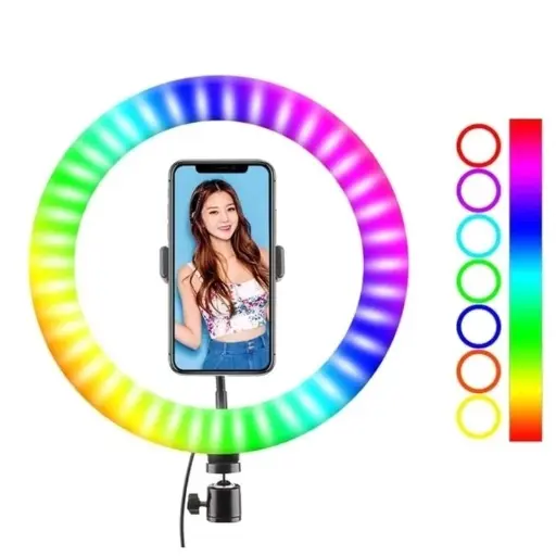 [F-IKMJ360] ARO DE LUZ 14″ 36CM RGB SIN TRIPODE MJ-360