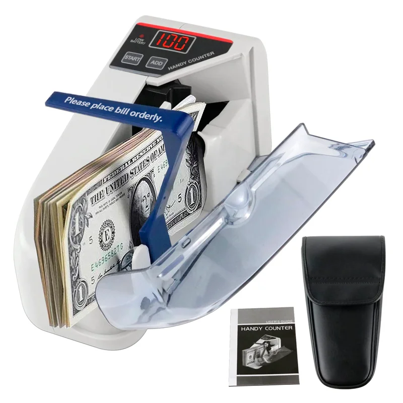 [T-IKCOB-241004] MINI CONTADOR DE BILLETES PORTÁTIL CON PANTALLA LED DETECTOR BILLETES FALSOS COB-241004