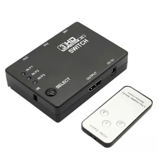 [T-IK01454] SWITCH HDMI 3X1 SALIDA V1.4 FULL HD 1080P 