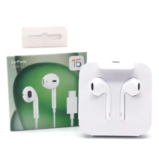 [T-IKEAR-15RJ] AURICULAR PARA IPHONE TYPE C CON MICRÓFONO Y CONTROL DE VOLUMEN EAR-15RJ