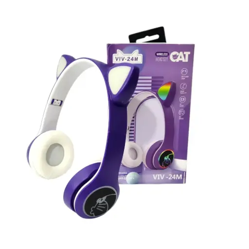 Auricular Gatito Viv24M  bluetooth con caja