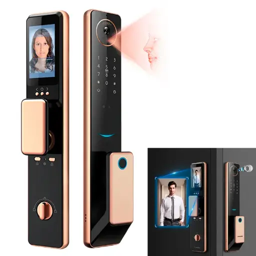 [T-IKS61] CERRADURA INTELIGENTE HUELLA DIGITAL BIOMÉTRICA TARJETA S61