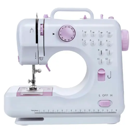 [T-IKSM-505A] MÁQUINA DE COSER SM-505A 12 PUNTADAS MULTIFUNCIÓN CON PEDAL