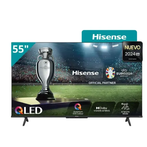 Smart Tv 55" Pulgadas UHD 4K Google TV tecnología QLED HISENSE 