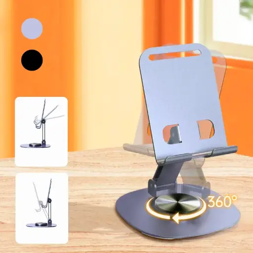 [T-IKZM-0114] SOPORTE DE CELULAR PARA MESA DE METAL GIRATORIO 