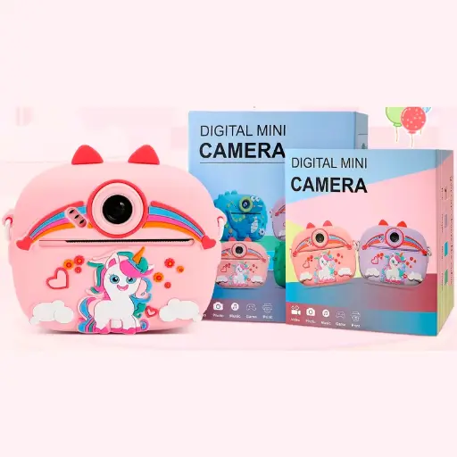 [T-IKS09] CÁMARA DE FOTOS CON IMPRESORA INFANTIL S09