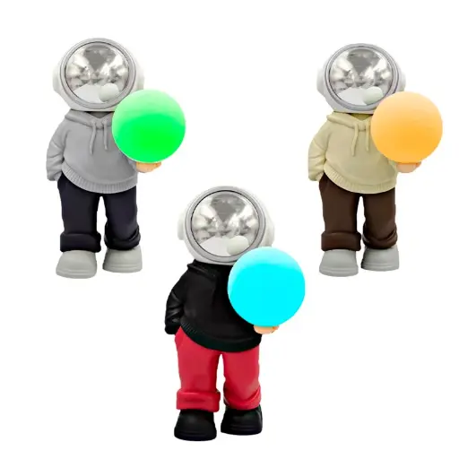 [T-IKYM-121] PARLANTE RECARGABLE ASTRONAUTA CON ESFERA YM-121