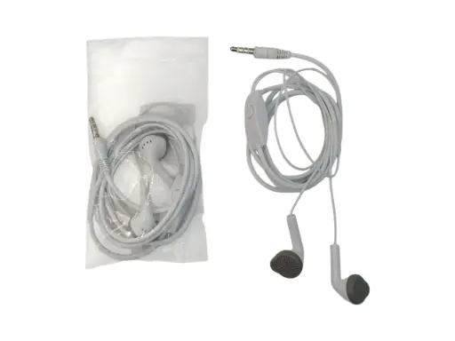 [F-F019] AURICULAR SAMSUNG PUNTA PLATEADA EN BOLSA 