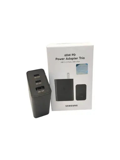 [F-F024] CARGADOR SAMSUNG 65W TRÍO USB + 2 USB-C 