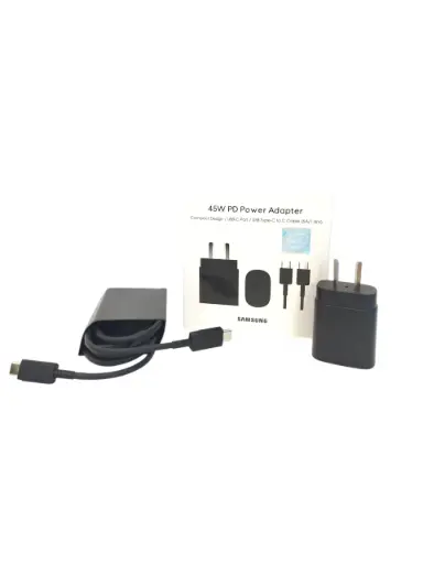 [F-F025] CARGADOR SAMSUNG COMPLETO 45W CABLE C A C  