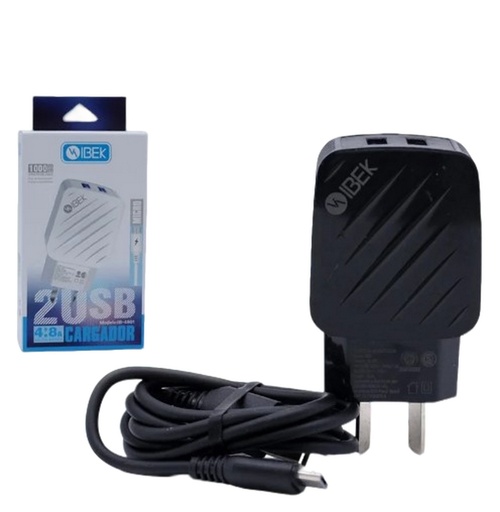 [T-IK4801] CARGADORES CON CABLE  V8 4.1A CARGA RAPIDA 