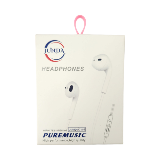 AURICULARES CON MANOS LIBRES PUNTA DORADA  JUNDA 