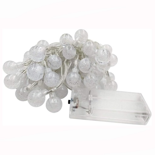 [F-HULN040] LUCES ESFERA TRANSPARENTE BLANCA