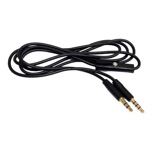 [F-55] CABLES AUXILIAR CURVO CON MICRÓFONOS 