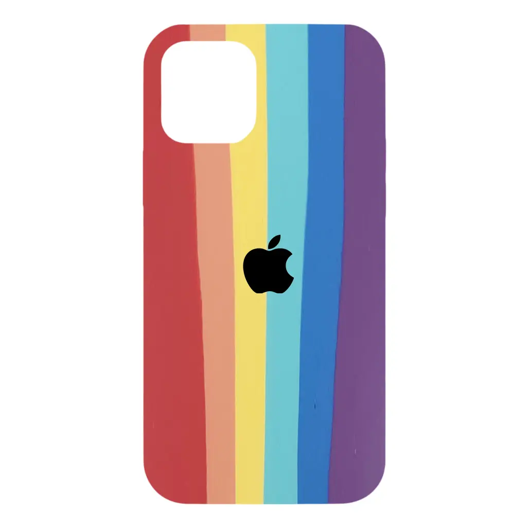 FUNDAS ARCOIRIS PARA IPHONE CON LOGO
