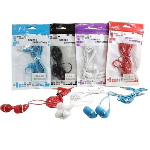 AURICULARES CON CABLES EN BOLSA   